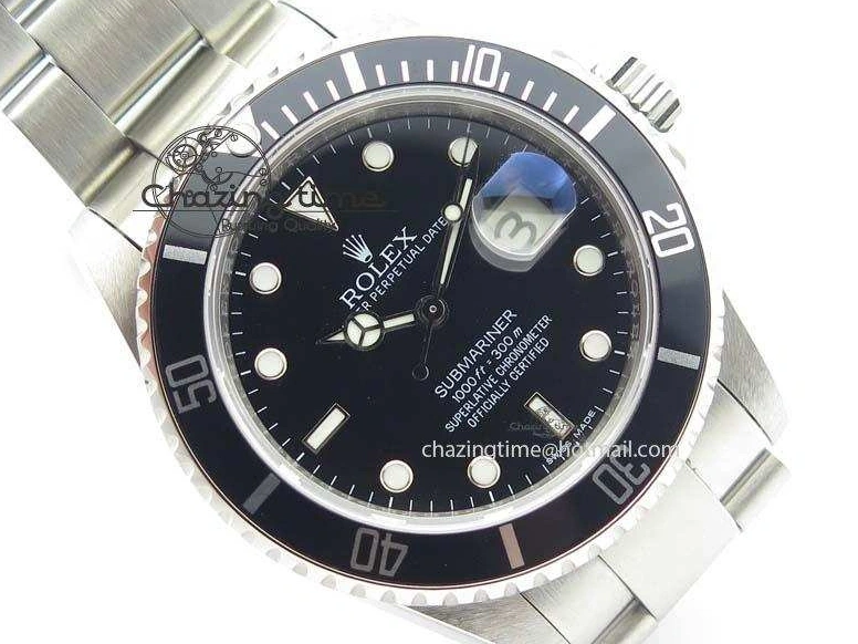 1227 Submariner 16610LN SS BP-Maker Best Edition Black Dial Black Bezel On SS Bracelet SA TimelessDesign 3816